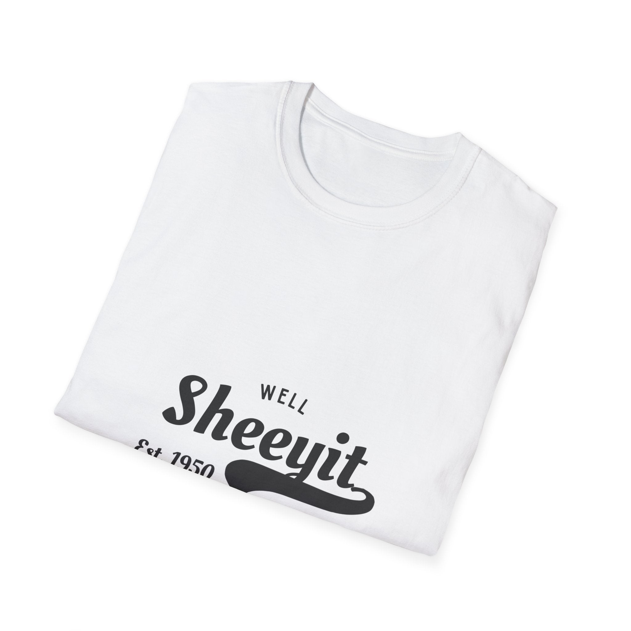 Well Sheeyit Retro Script T-Shirt — Vintage Est. 1950 Humorous Graphic Tee