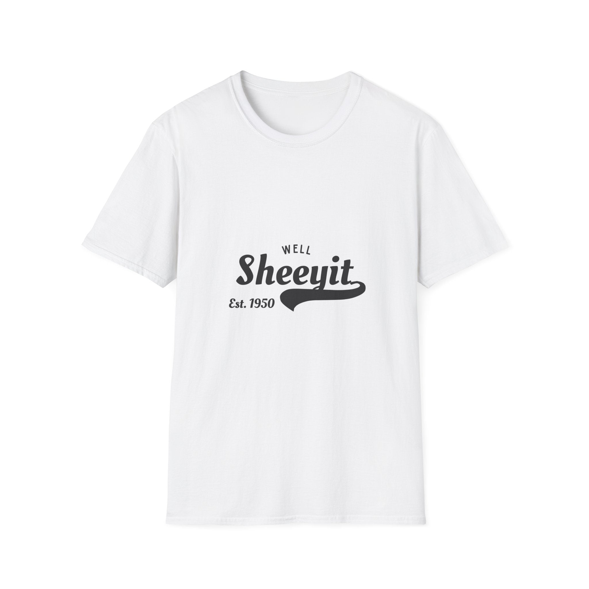 Well Sheeyit Retro Script T-Shirt — Vintage Est. 1950 Humorous Graphic Tee