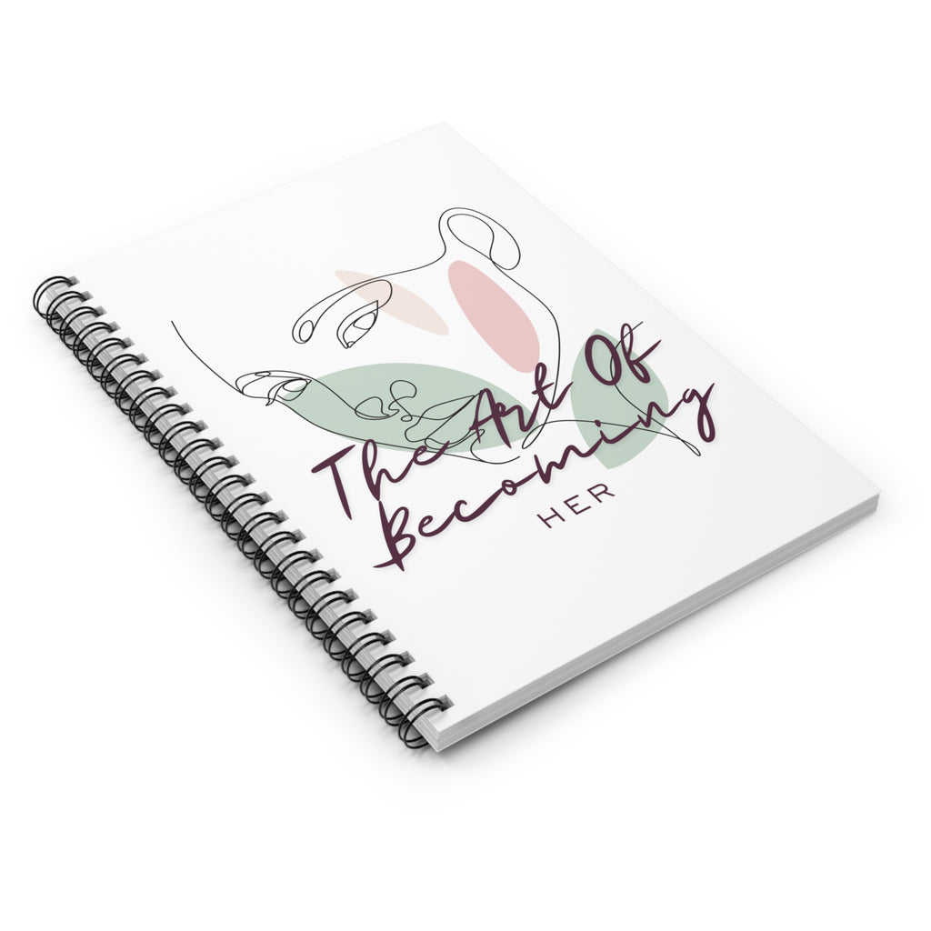 Spiral Notebook — “The Art of Becoming Her” Sketch & Journal