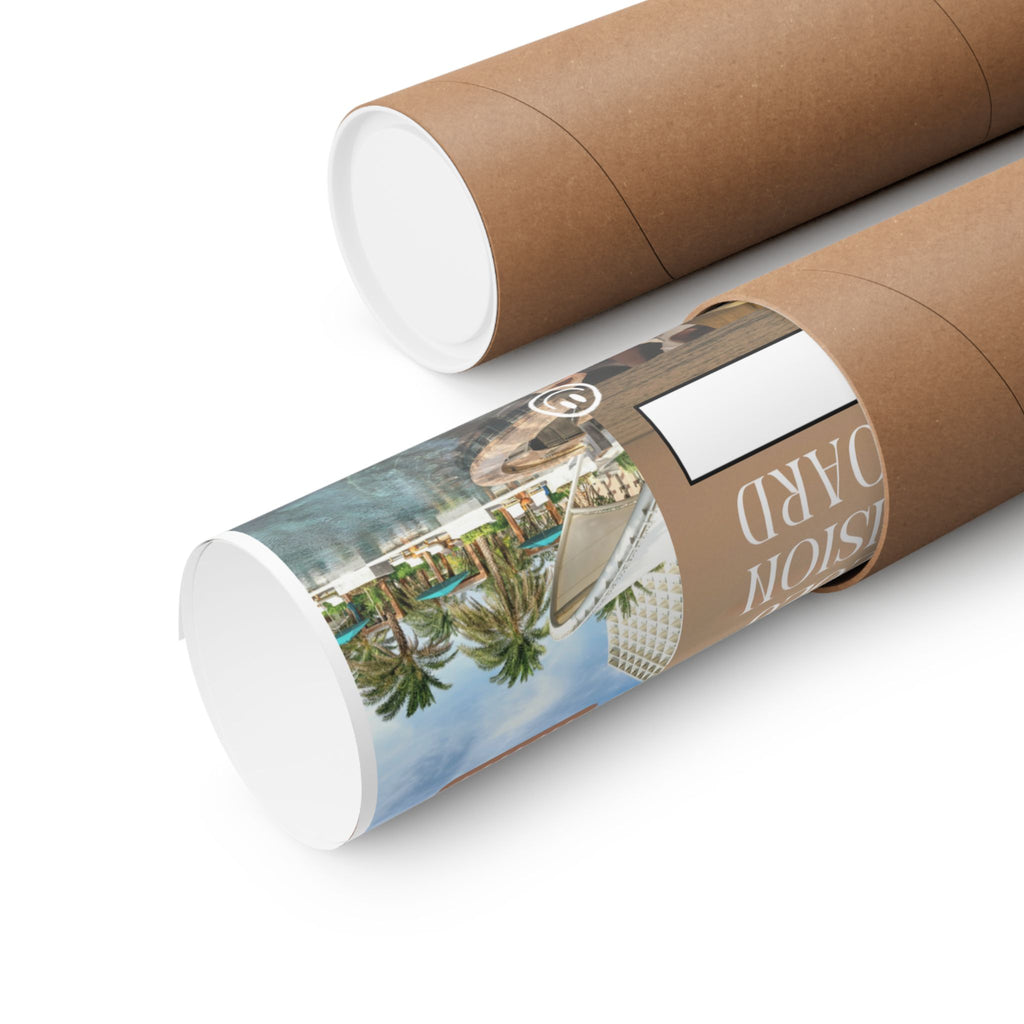 2026 Vision Board Poster — Matte Inspirational Collage for Travel, Health & Career Goals