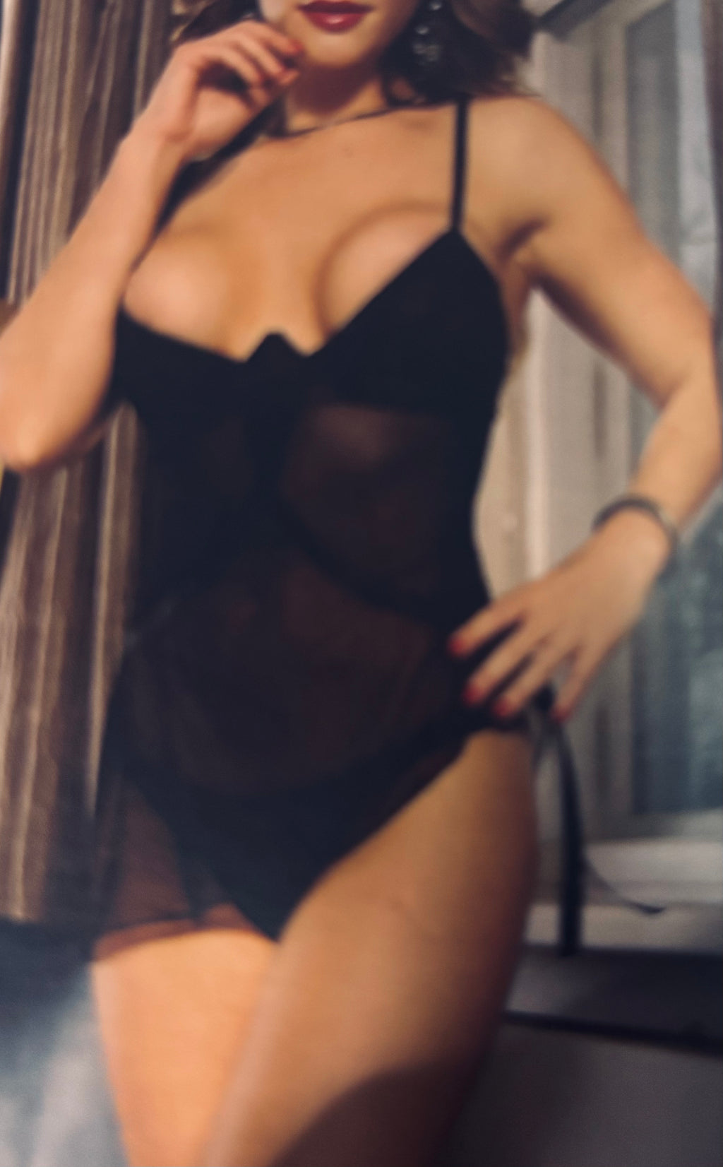 Sheer Babydoll Slip/Thong Panty **gift box included**