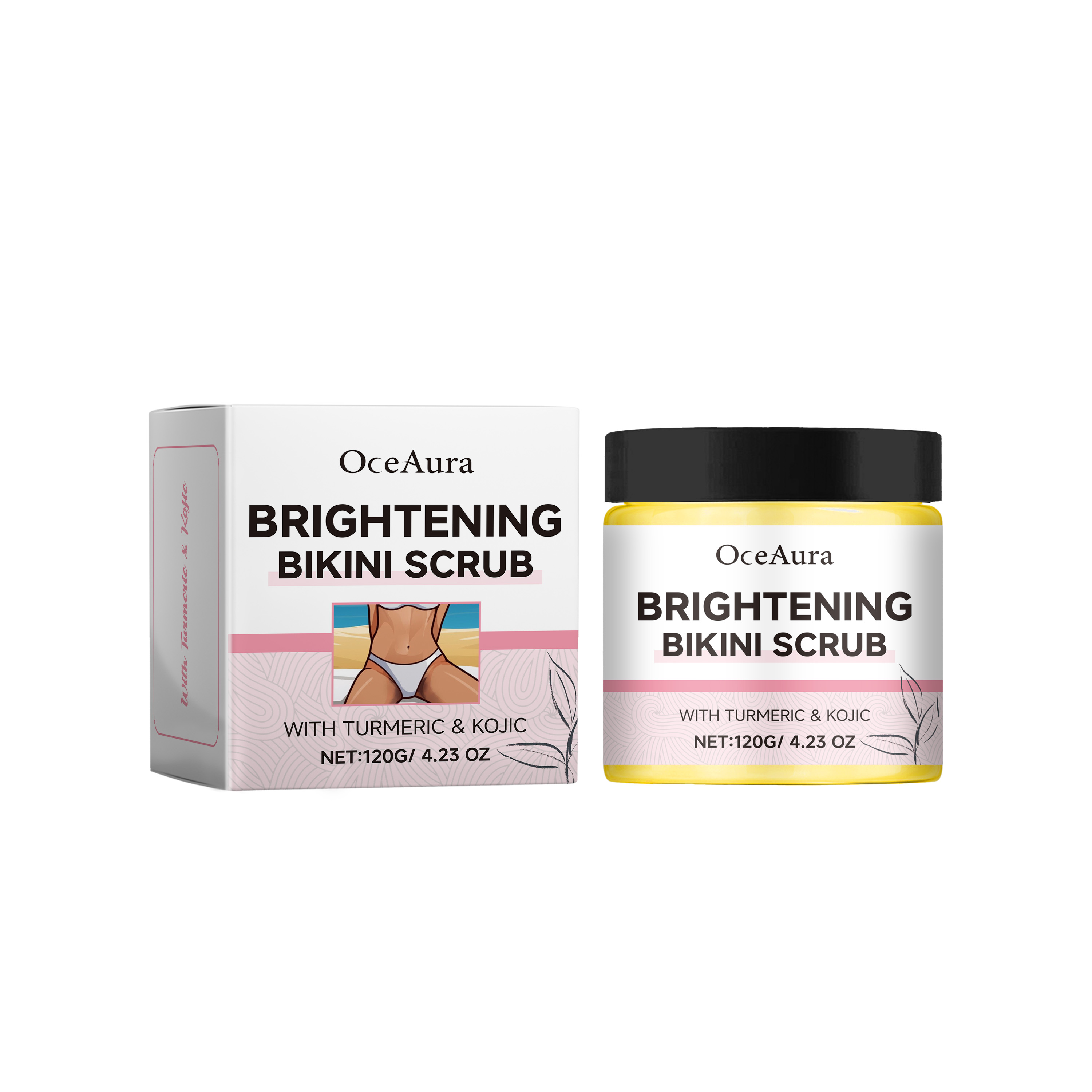 OceAura Body Scrub, Gently Cleanses The Body Smooth And Delicate Skin Hydrating And Brightening Body Scrub